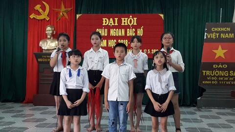 Liên đội Trường Tiểu học Trung Nghĩa tổ chức Đại hội Cháu ngoan Bác Hồ năm học 2018-2019