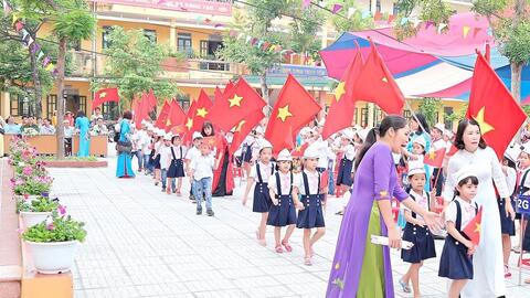 Trường Tiểu học Trung Nghĩa tổ chức Lễ Khai giảng năm học 2019-2020